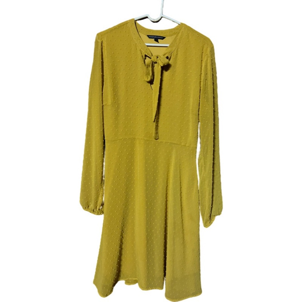Signature Studio Dress - mustard color